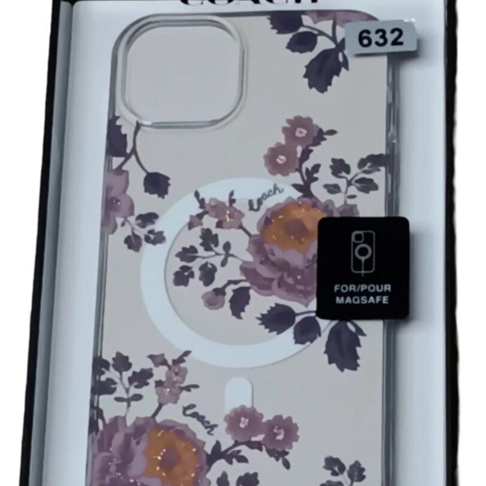 Coach Protective Case for MagSafe for iPhone 14 Plus - Moody Floral NEW